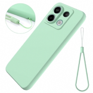 Coque Xiaomi Redmi Note 13 Pro 5G / Poco X6 5G en Silicone Liquide à Lanière