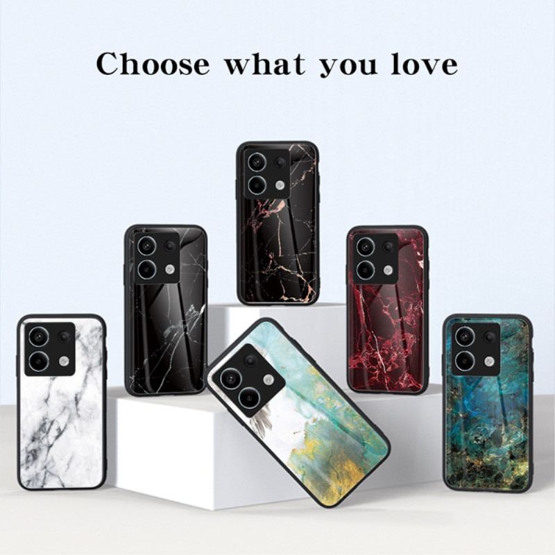 Coque Xiaomi Redmi Note 13 Pro 5G / Poco X6 5G Verre Trempé Marbre Noir et Doré