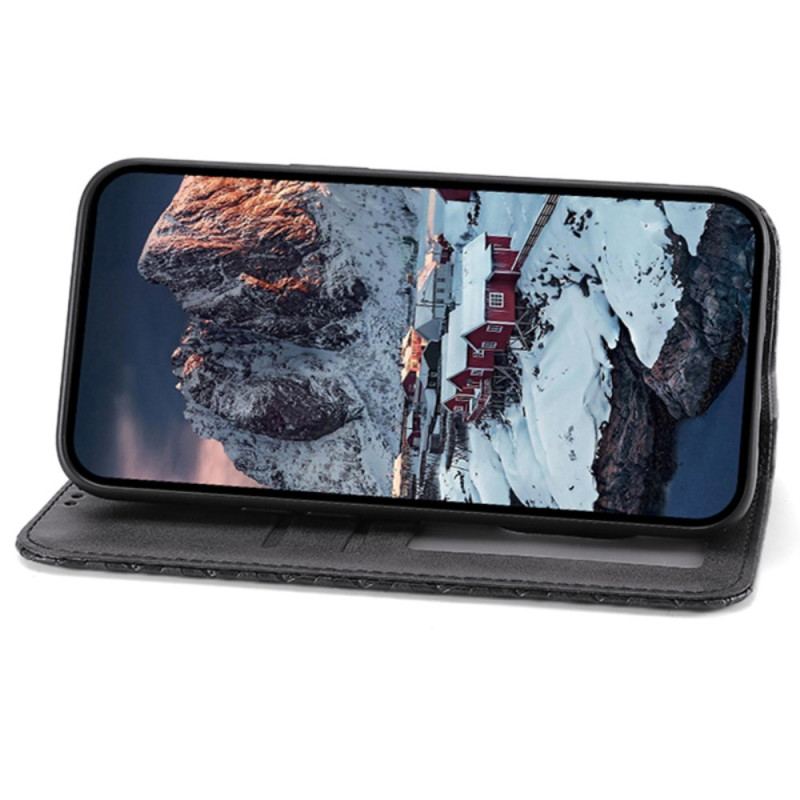 Flip Cover Xiaomi Redmi Note 13 Pro 5G / Poco X6 5G Motif Losanges avec Lanière