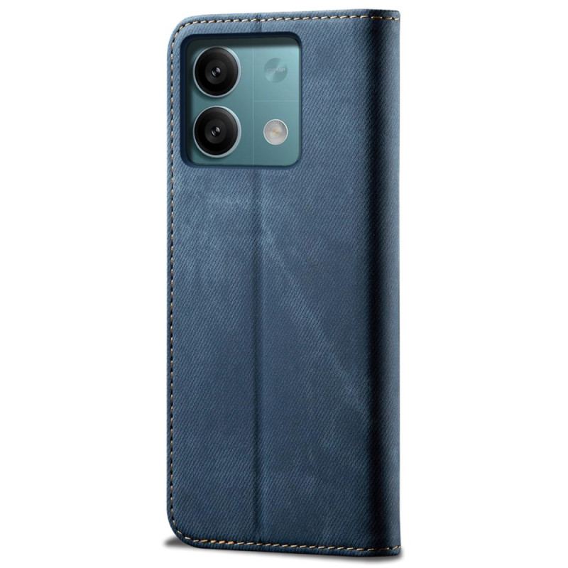 Flip Cover Xiaomi Redmi Note 13 Pro 5G / Poco X6 5G Tissu Jeans