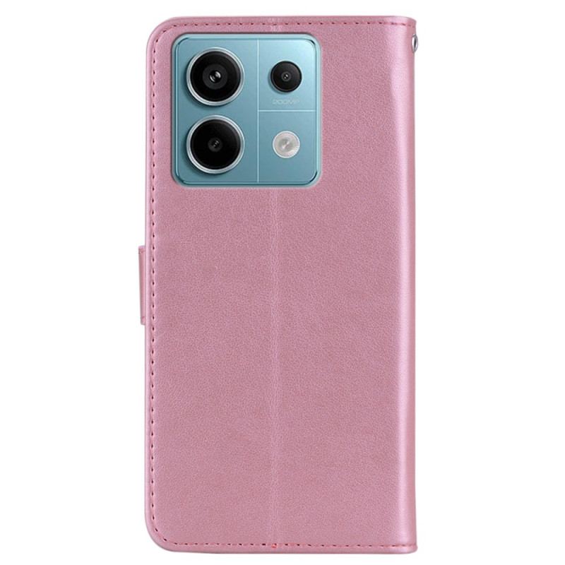 Housse Xiaomi Redmi Note 13 Pro 5G Motif Hibou à Lanière