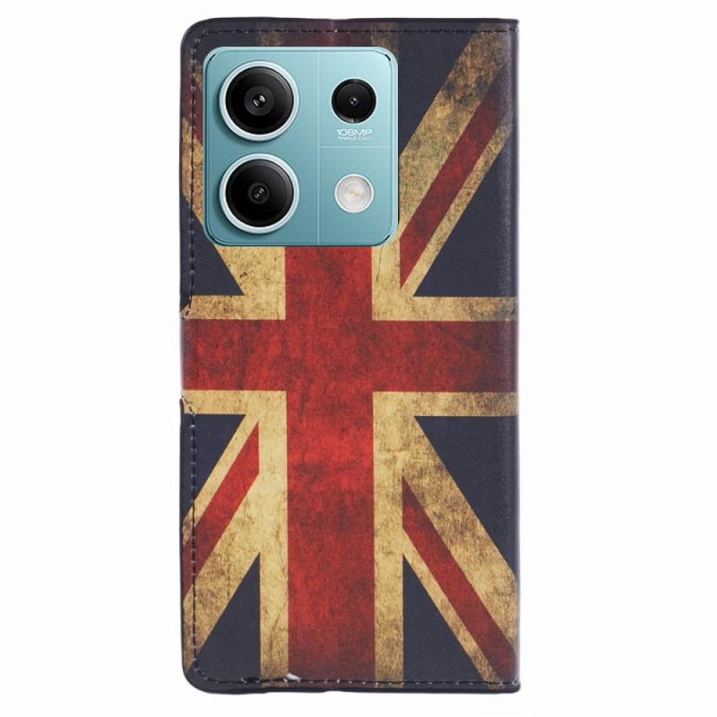 Housse Xiaomi Redmi Note 13 Pro 5G / Poco X6 5G Drapeau Anglais Vintage