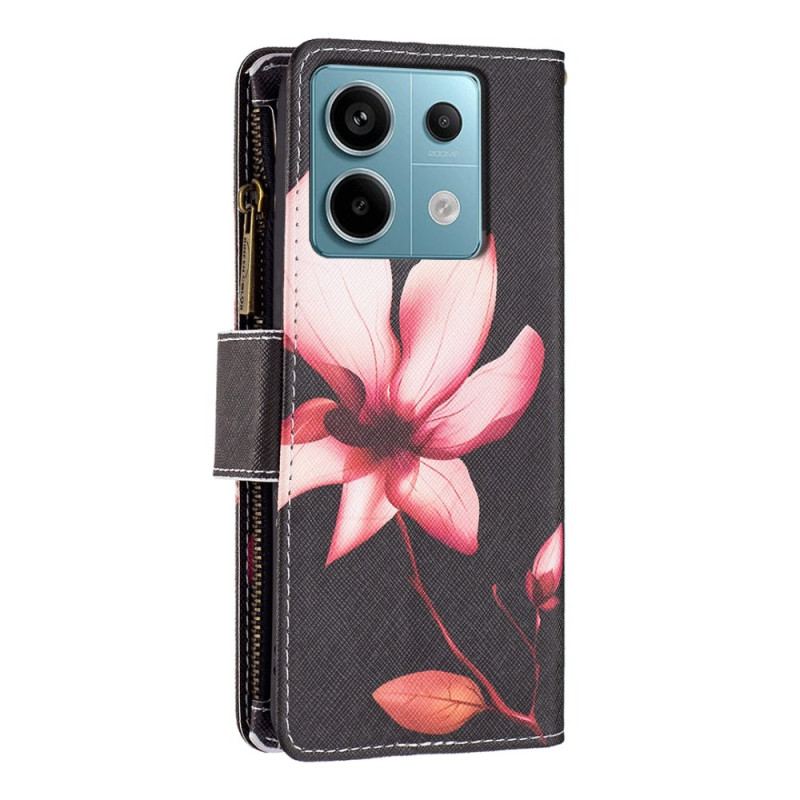 Housse Xiaomi Redmi Note 13 Pro 5G / Poco X6 5G Portefeuille Lotus