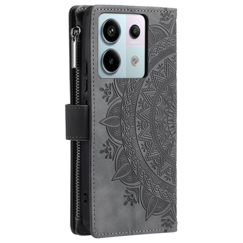 Housse Xiaomi Redmi Note 13 Pro 5G / Poco X6 5G Portefeuille Mandala à Lanière