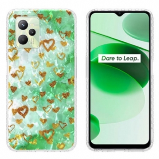 Coque Realme C35 Cœurs Stylés