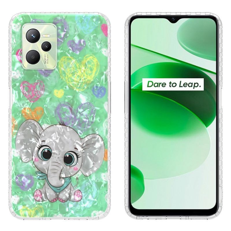 Coque Realme C35 Éléphant Stylé