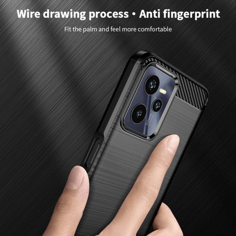 Coque Realme C35 Fibre Carbone Brossée