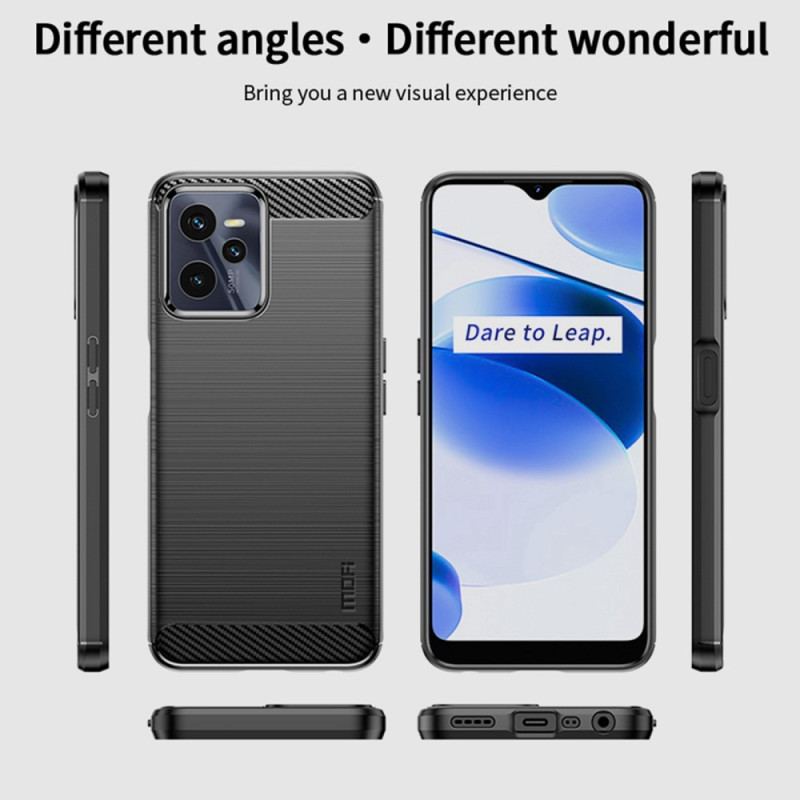 Coque Realme C35 Fibre Carbone Brossée