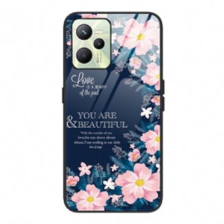 Coque Realme C35 Love Pink Flowers