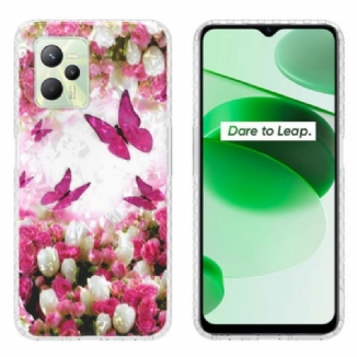 Coque Realme C35 Papillons Stylés