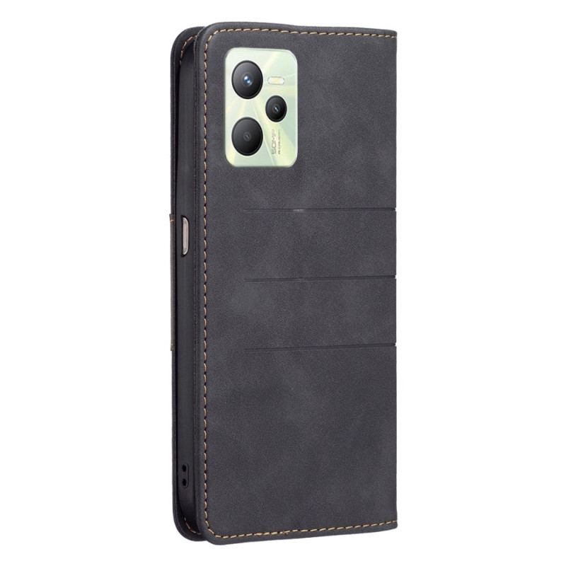 Flip Cover Realme C35 Lignes Binfen Color