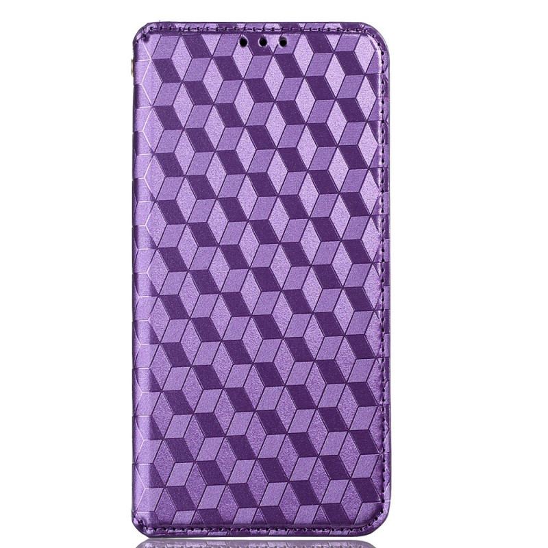 Flip Cover Realme C35 Losanges et Cubes