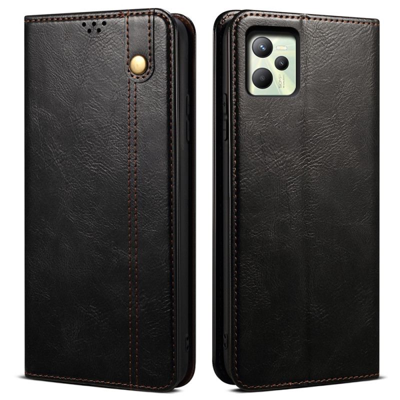 Flip Cover Realme C35 Simili Cuir Ciré