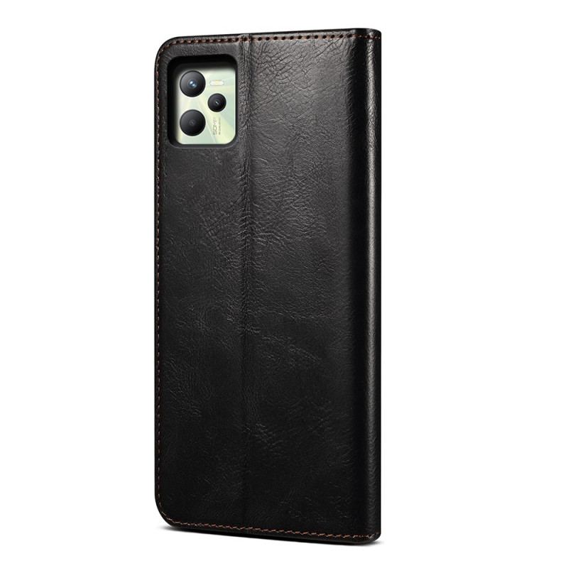 Flip Cover Realme C35 Simili Cuir Ciré