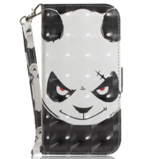 Housse Realme C35 Angry Panda à Lanière