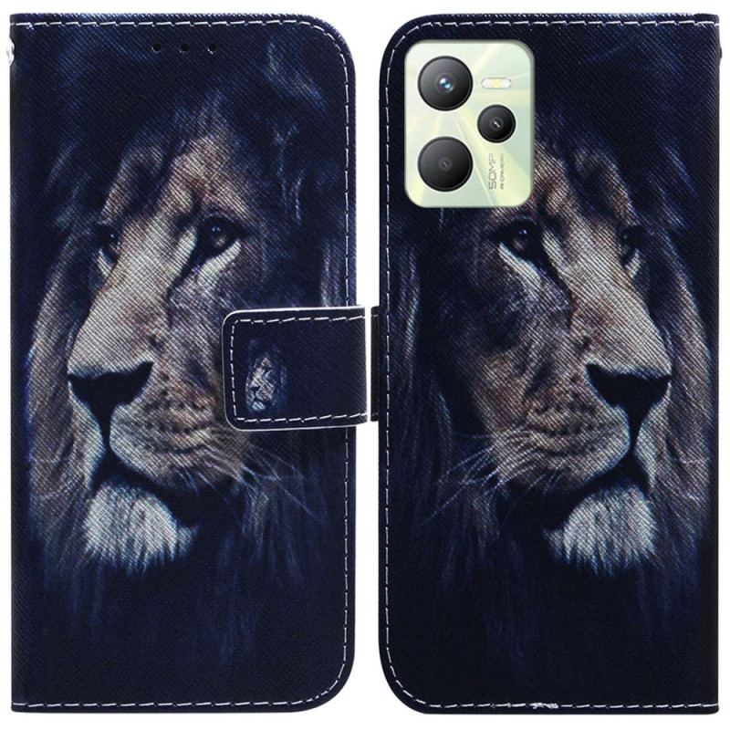 Housse Realme C35 Lion de Nuit