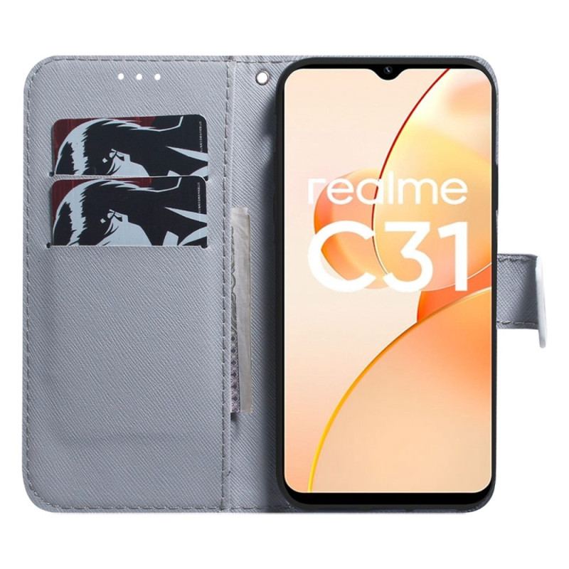 Housse Realme C35 Lion de Nuit