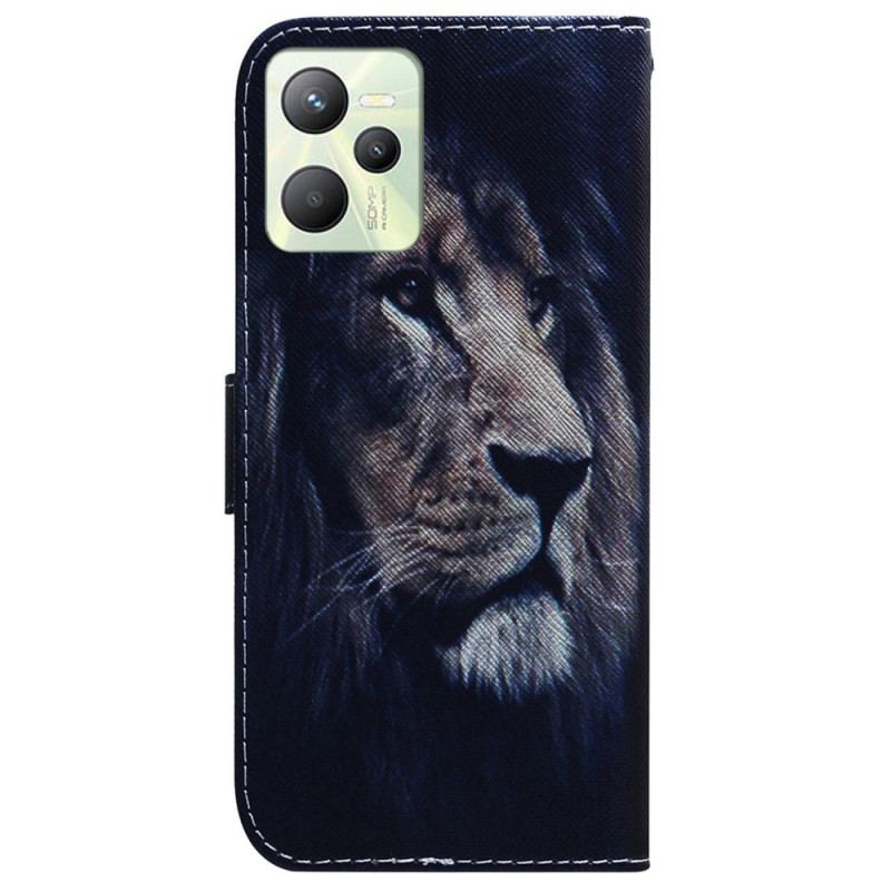 Housse Realme C35 Lion de Nuit