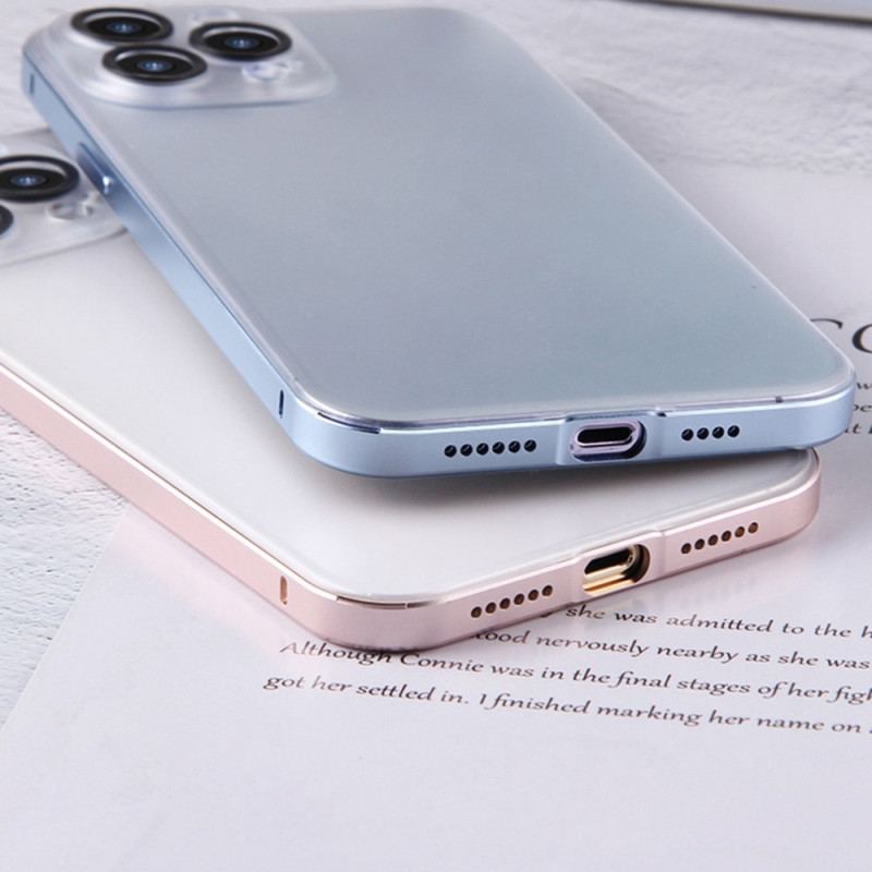 Coque iPhone 14 Pro Givrée Effet Métal