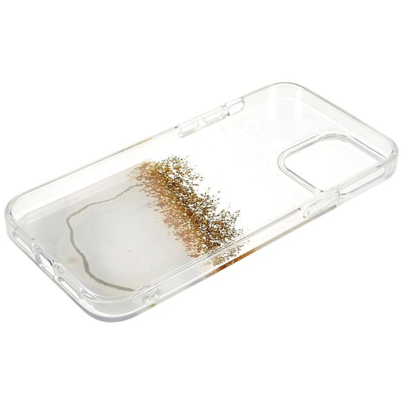 Coque iPhone 14 Pro Paillettes Art