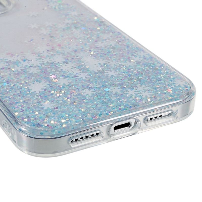 Coque iPhone 14 Pro Paillettes Flocons