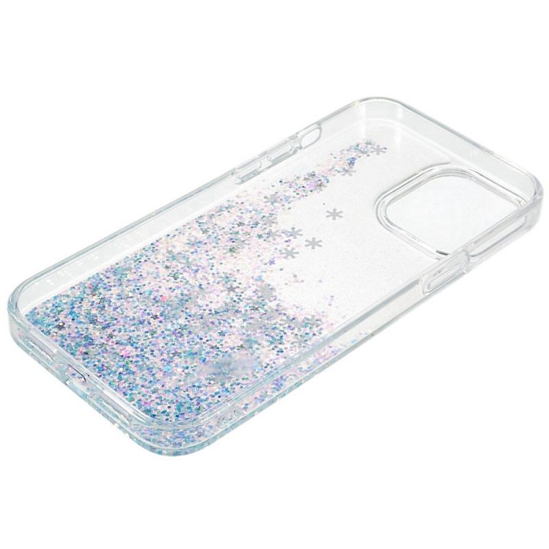 Coque iPhone 14 Pro Paillettes Flocons