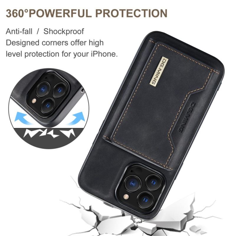 Coque iPhone 14 Pro Porte-Cartes Détachable DG.MING