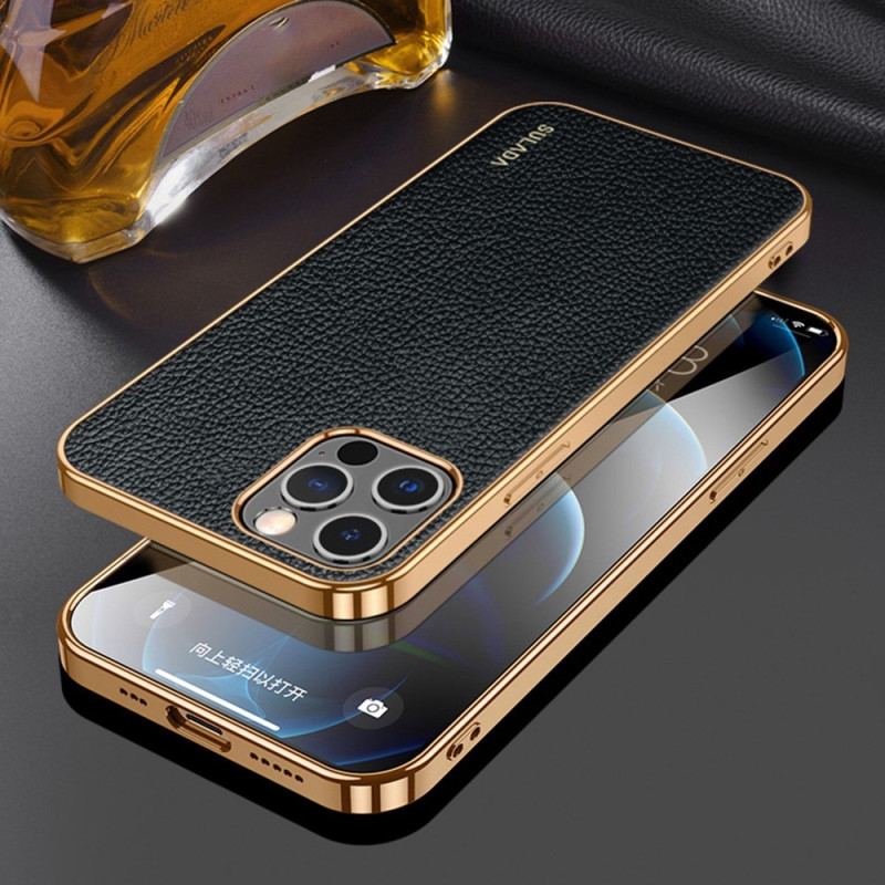 Coque iPhone 14 Pro Style Cuir SULADA