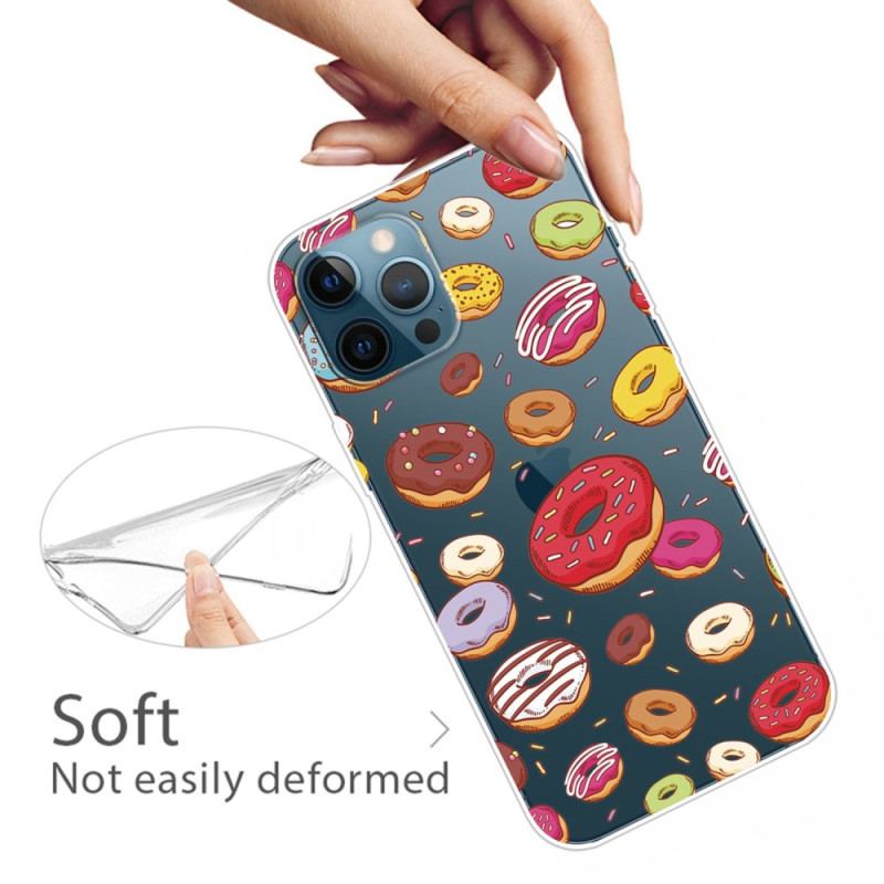 Coque iPhone 14 Pro Transparente Donuts