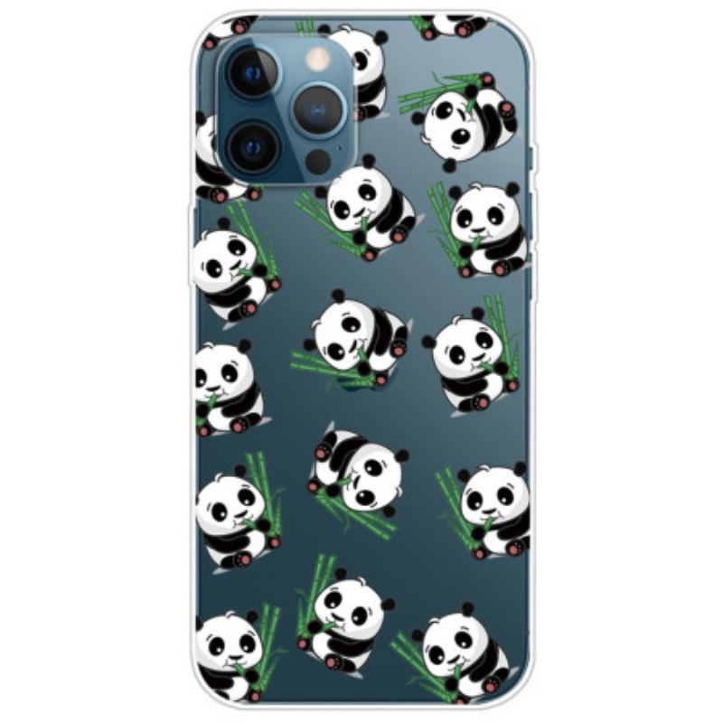 Coque iPhone 14 Pro Transparente Petits Pandas