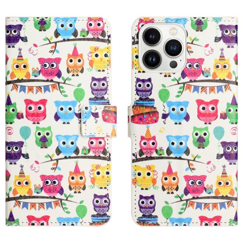 Housse iPhone 14 Pro Gang de Hiboux