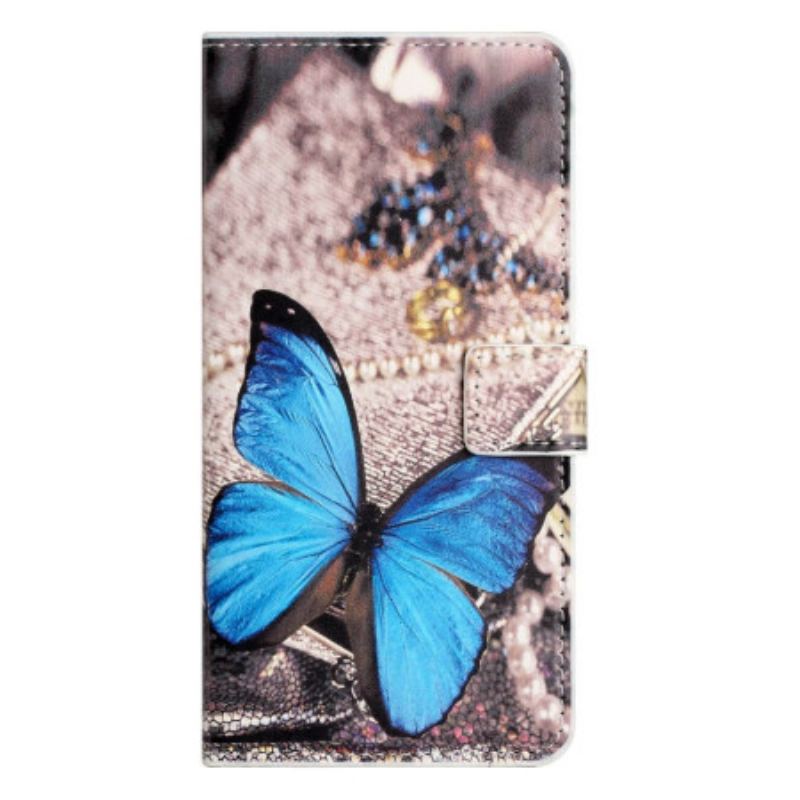 Housse iPhone 14 Pro Papillon Bleu