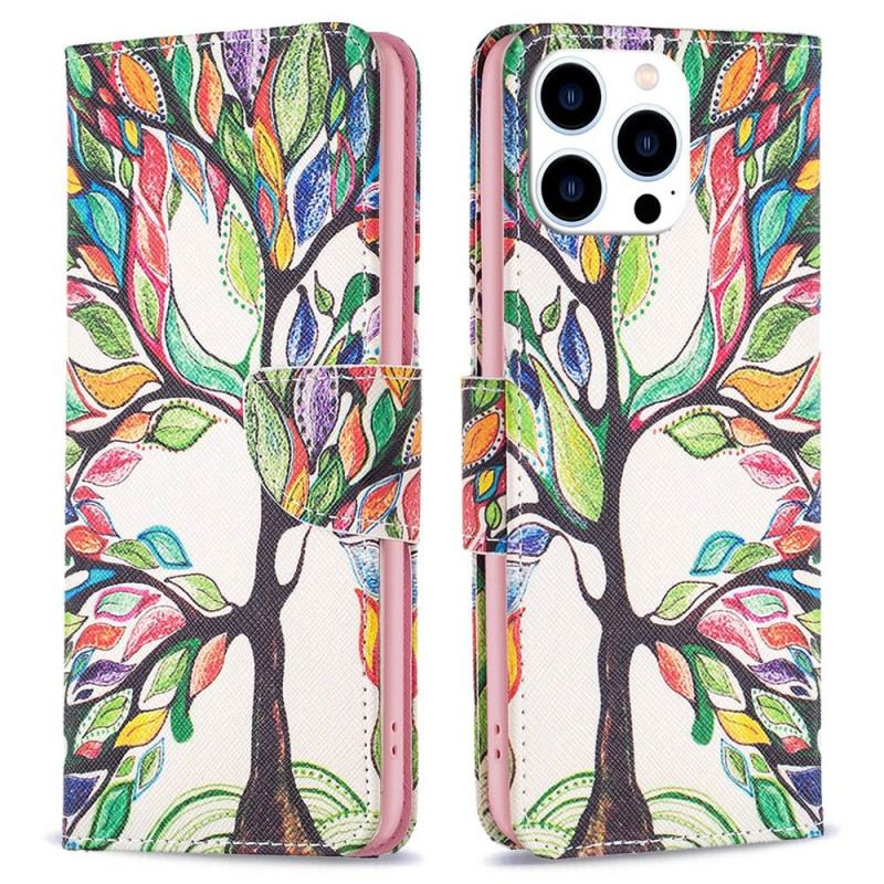 Housse iPhone 14 Pro Peinture Arbre