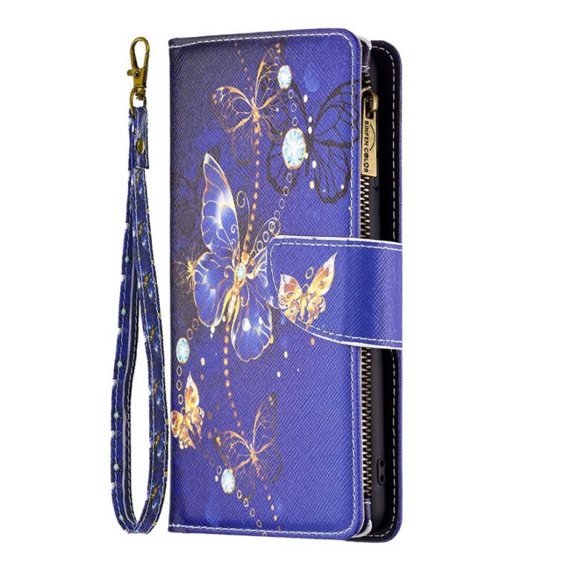 Housse iPhone 14 Pro Portefeuille Papillons