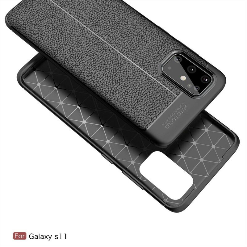 Coque Samsung Galaxy S20 Plus / S20 Plus 5G Litchi Double Line