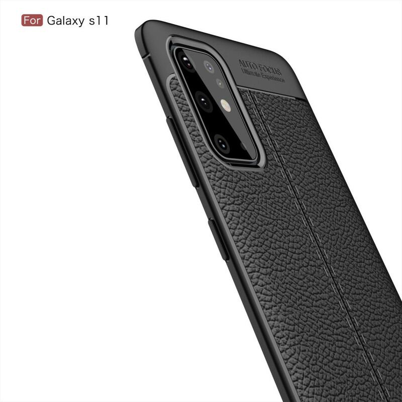 Coque Samsung Galaxy S20 Plus / S20 Plus 5G Litchi Double Line