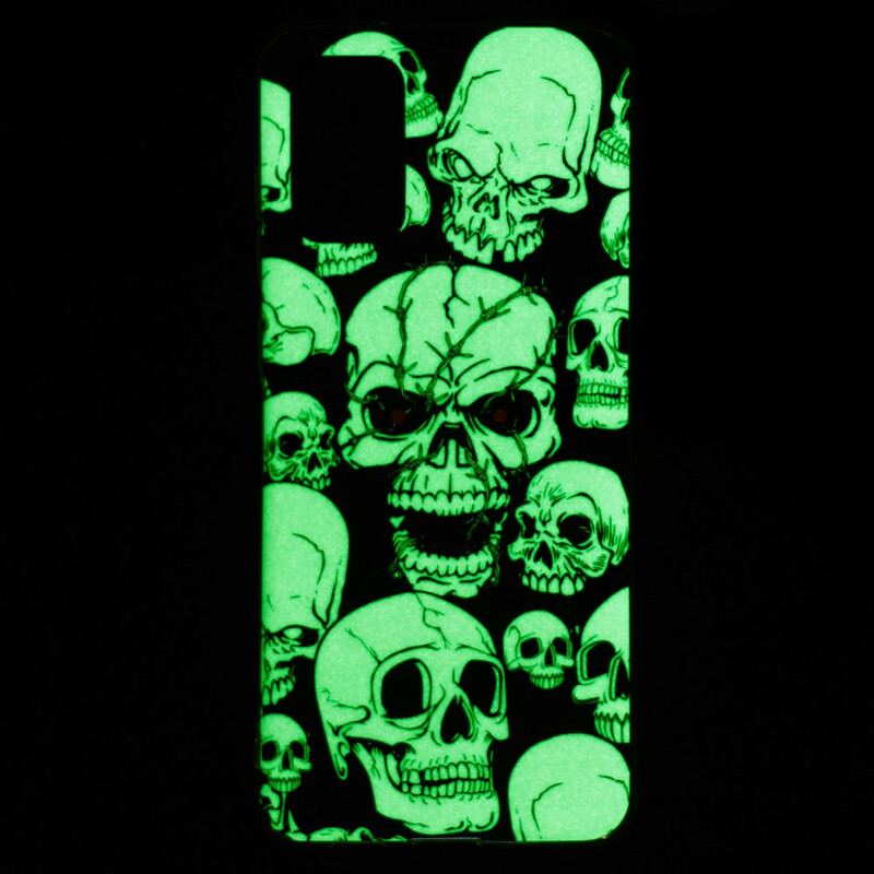 Coque Samsung Galaxy S20 Plus / S20 Plus 5G Têtes de Mort Fluorescente