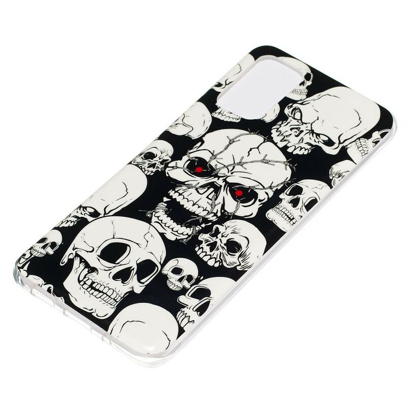 Coque Samsung Galaxy S20 Plus / S20 Plus 5G Têtes de Mort Fluorescente