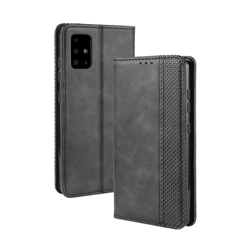 Flip Cover Samsung Galaxy S20 Plus / S20 Plus 5G Effet Cuir Vintage Stylisé