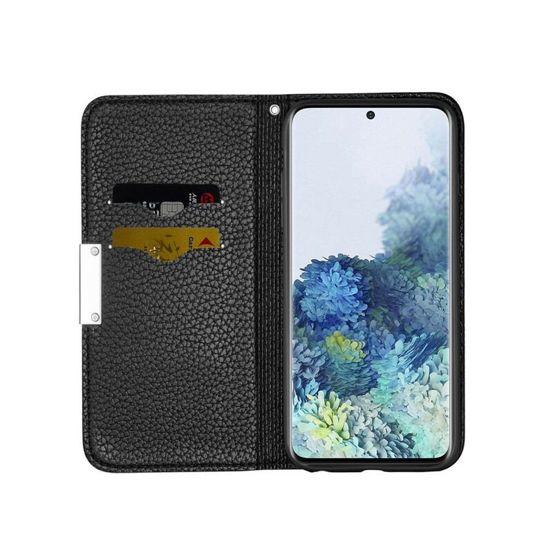 Flip Cover Samsung Galaxy S20 Plus / S20 Plus 5G simili Cuir Litchi Ultra Chic