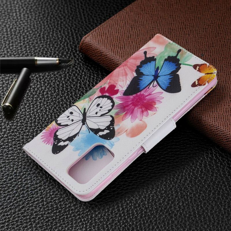 Housse Samsung Galaxy S20 Plus / S20 Plus 5G Papillons et Fleurs Peints