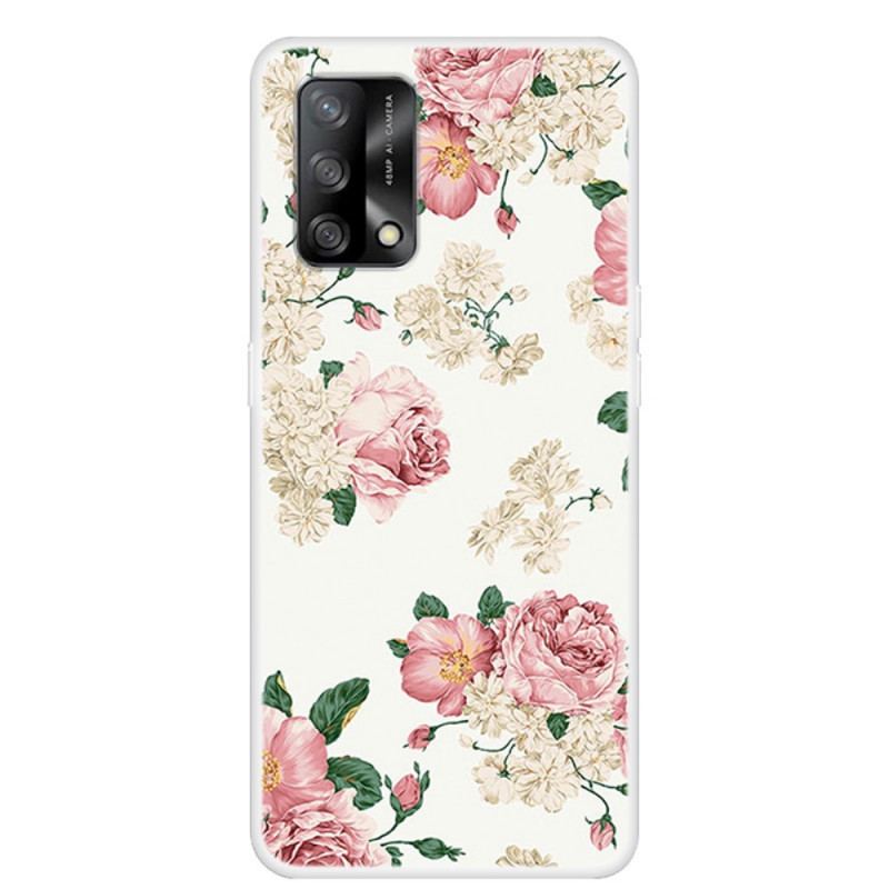 Coque Oppo A74 4G Fleurs Liberty