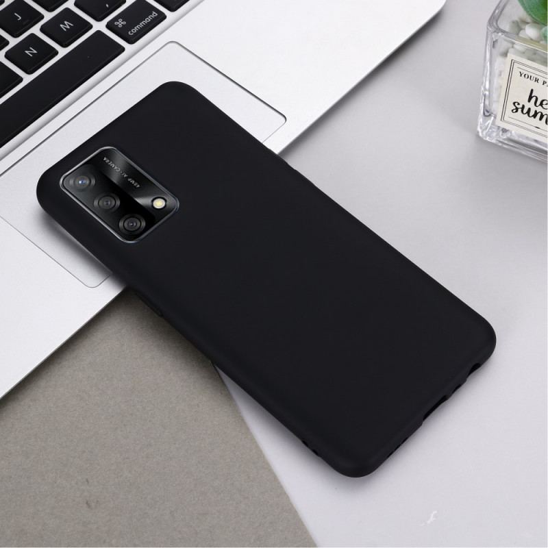 Coque Oppo A74 4G Silicone Liquide Avec Lanière