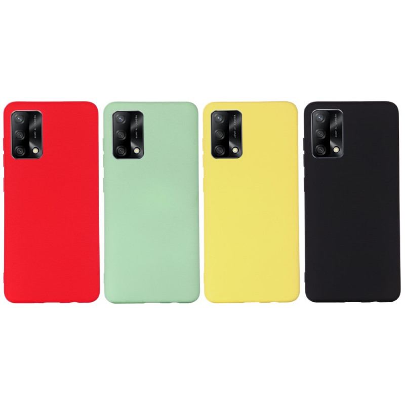 Coque Oppo A74 4G Silicone Liquide Avec Lanière