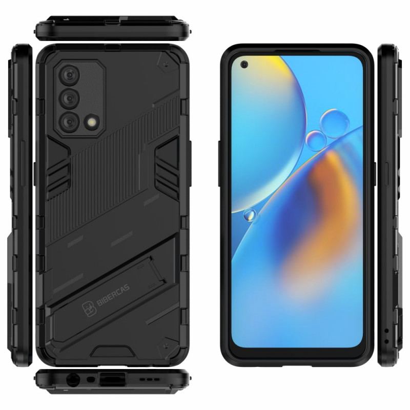 Coque Oppo A74 4G Support Amovible Deux Positions Mains Libres