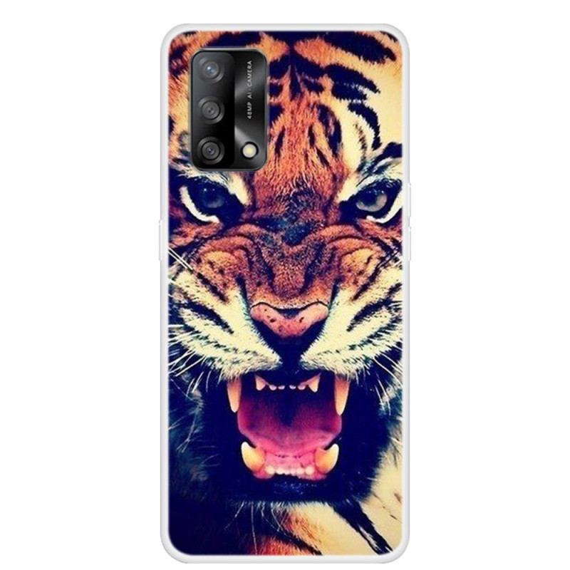 Coque Oppo A74 4G Tigre de Face