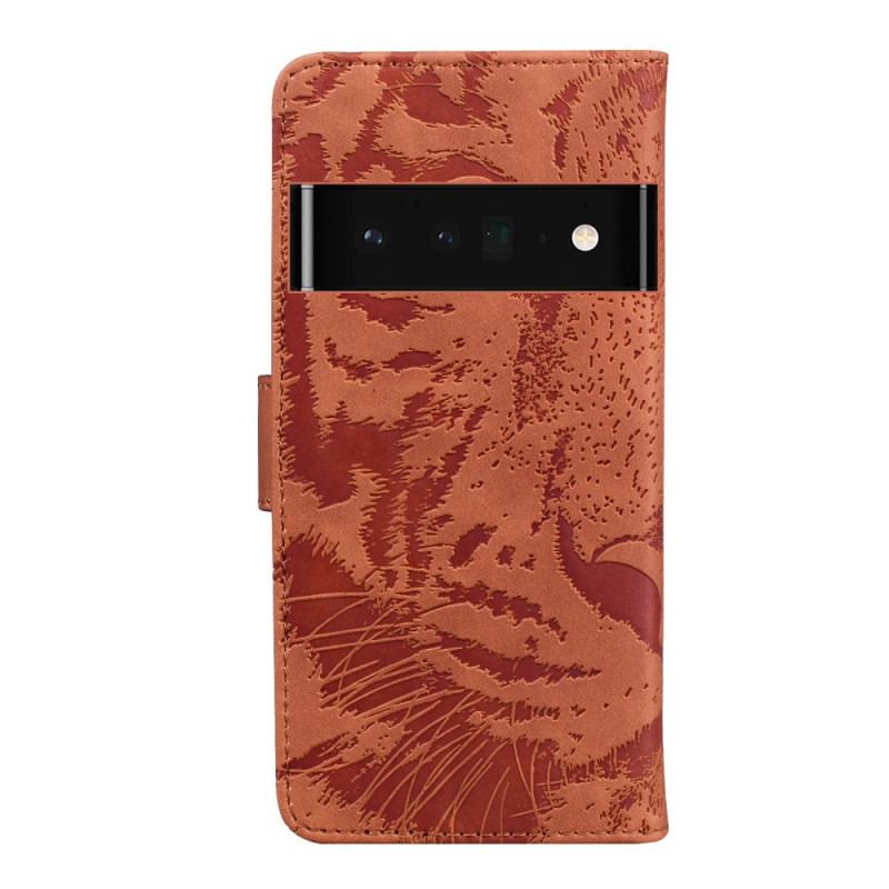 Housse Google Pixel 6 Pro Empreinte Face de Tigre