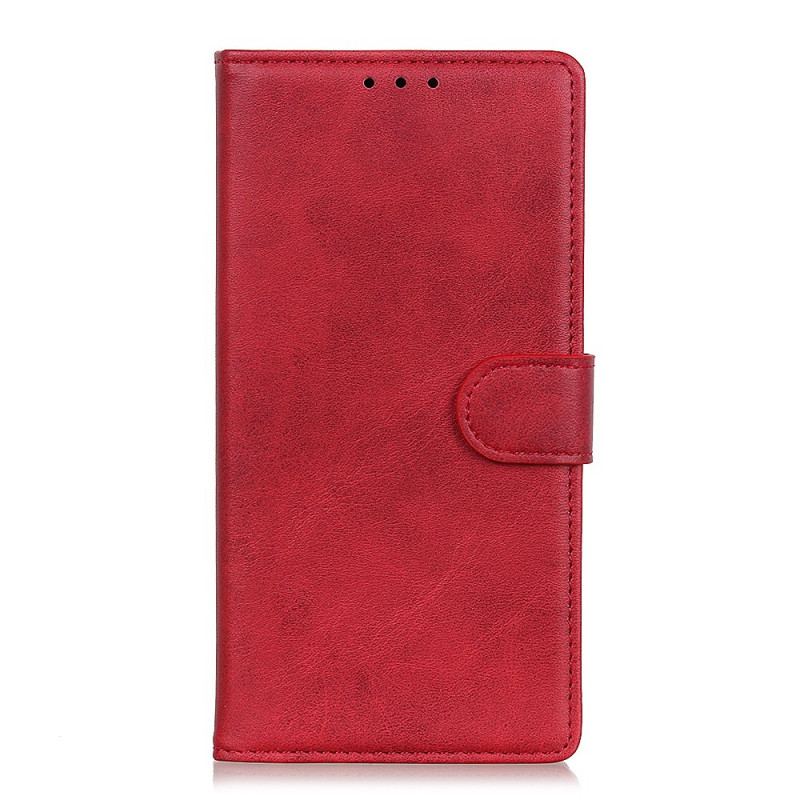 Housse Oppo A74 4G Matte Effet Cuir Rétro