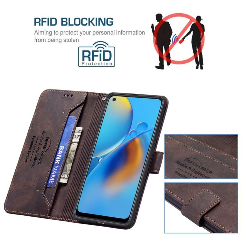 Housse Oppo A74 4G RFID Binfen Color