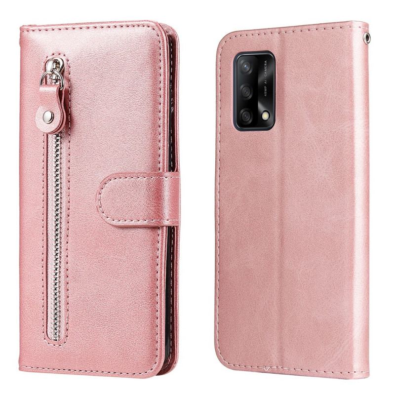 Housse Oppo A74 4G Vintage Porte-Monnaie